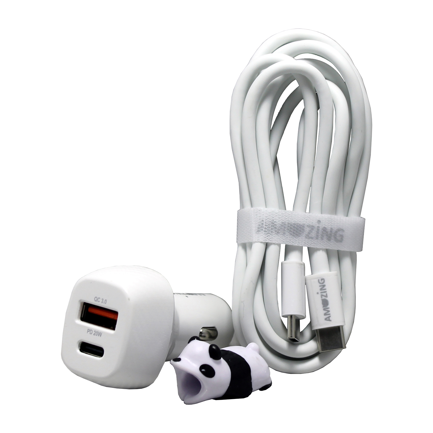 Cargador Vehiculo USB / C + Cable C a C