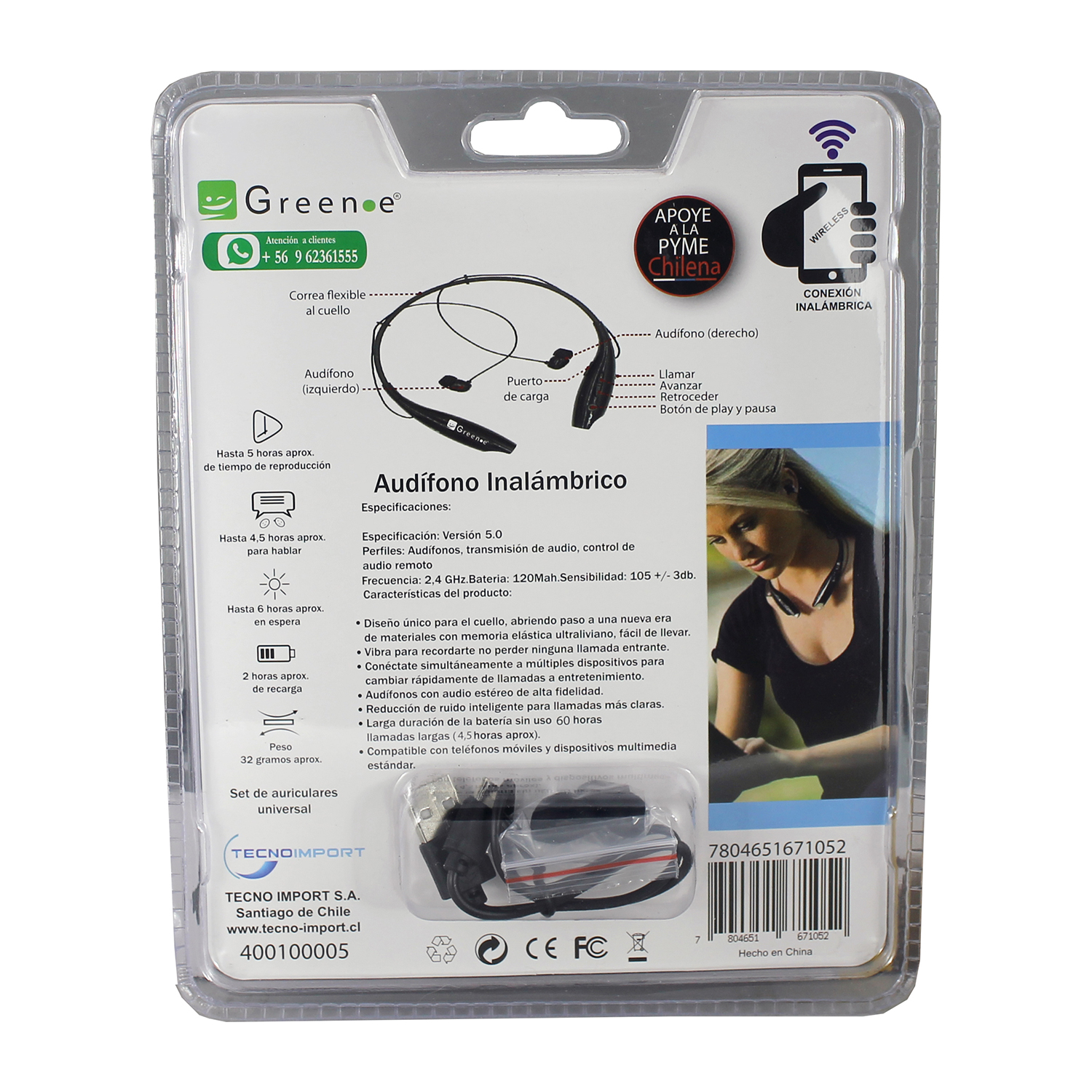 Audifono Sport Blanco