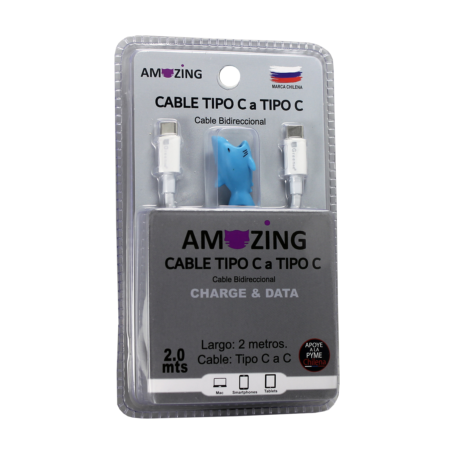Cable Tipo C a Tipo C / 2 mts