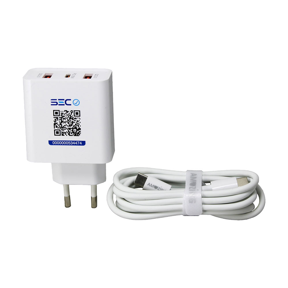 Cargador R&aacute;pido de Pared + Cable Tipo C