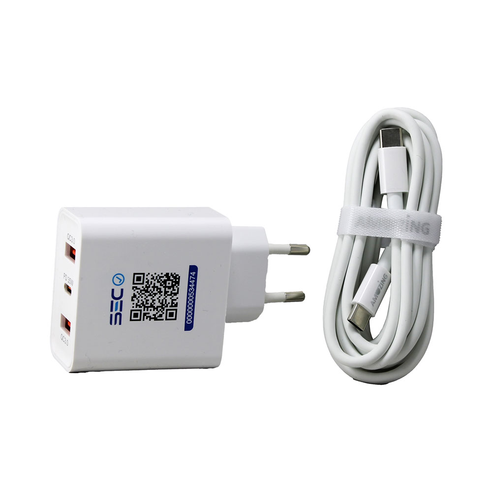 Cargador R&aacute;pido de Pared + Cable Tipo C