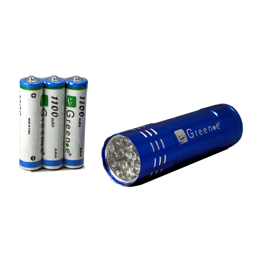 Linterna 9 Led Azul