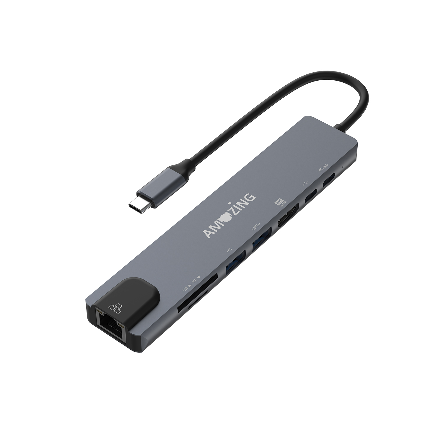 Adaptador Multiple HUB USB Tipo C