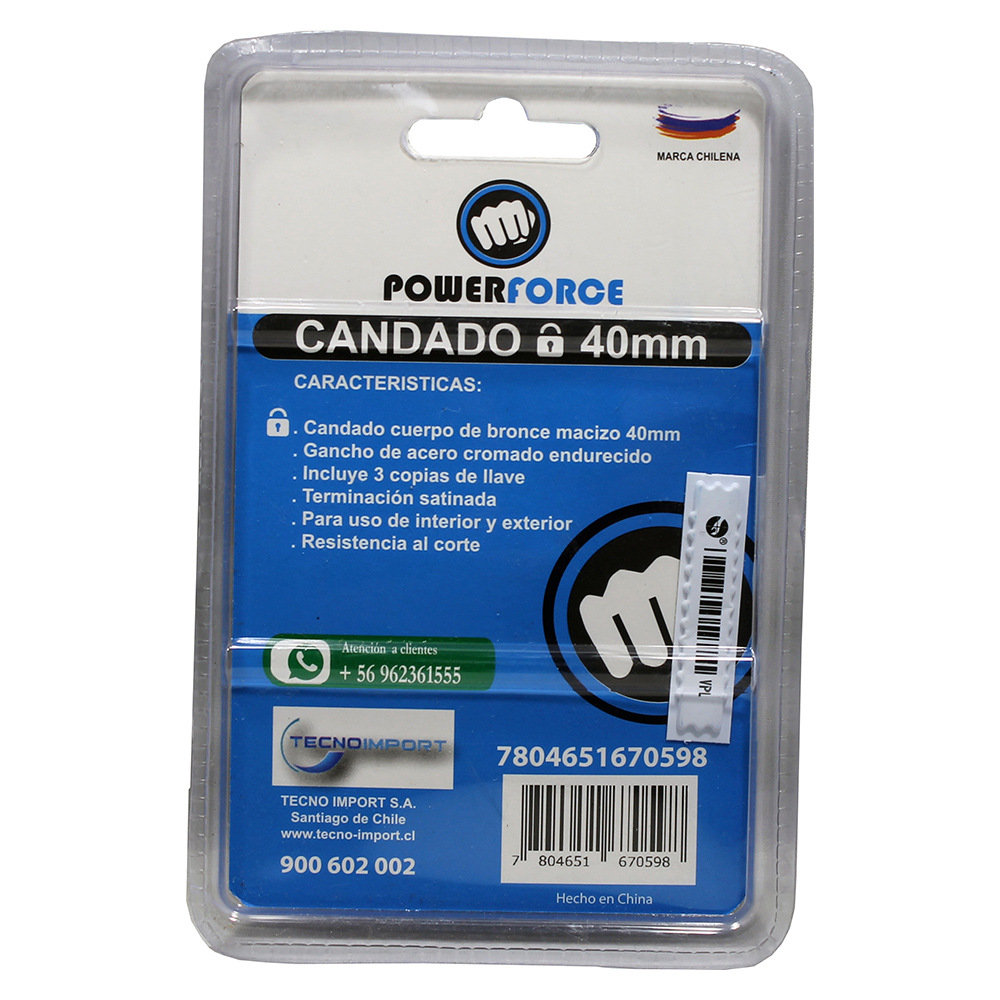 Candado Bronce 40mm