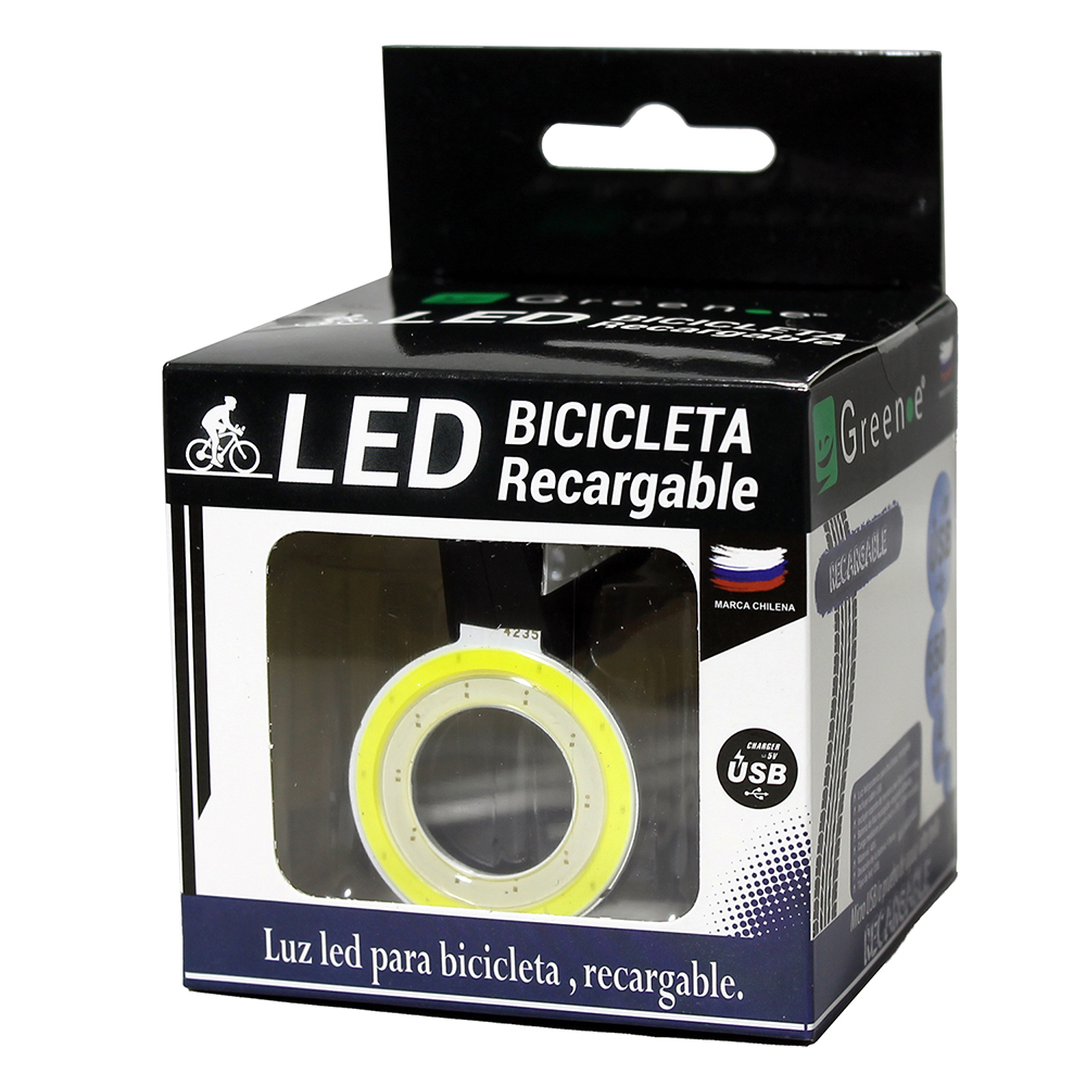 Luz Led Recargable Bicicleta Circular